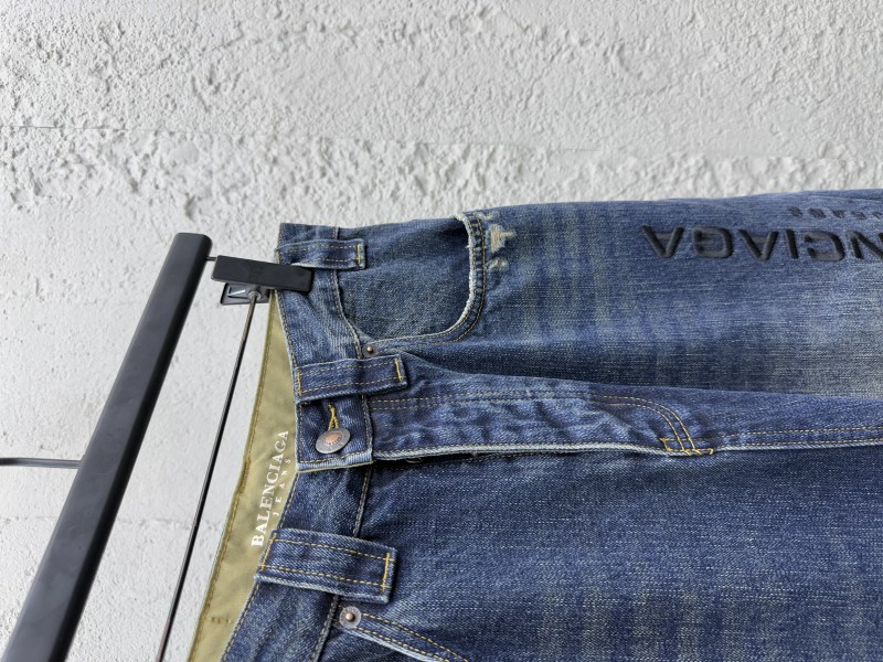 Balenciaga jeans embroidered denim pants 7