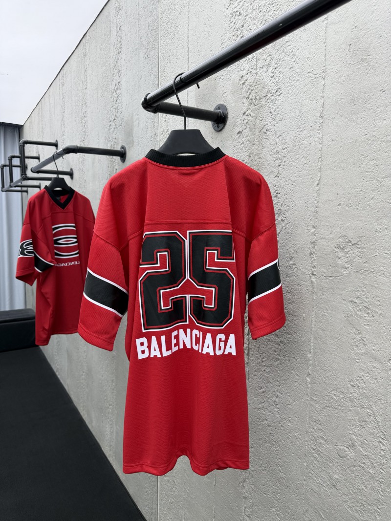 Balenciaga FW25 Letter Print Crew Neck Pullover Short Sleeve T-Shirt 1 1