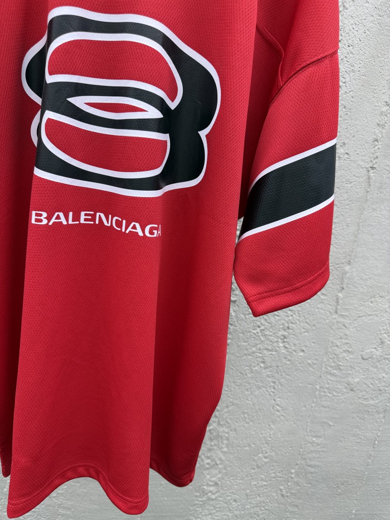 Balenciaga FW25 Letter Print Crew Neck Pullover Short Sleeve T-Shirt 1 6