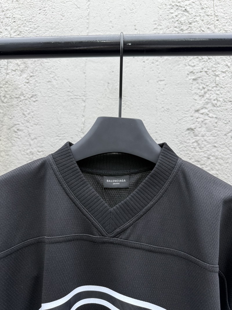 Balenciaga FW25 Letter Print Crew Neck Pullover Short Sleeve T-Shirt 2 2