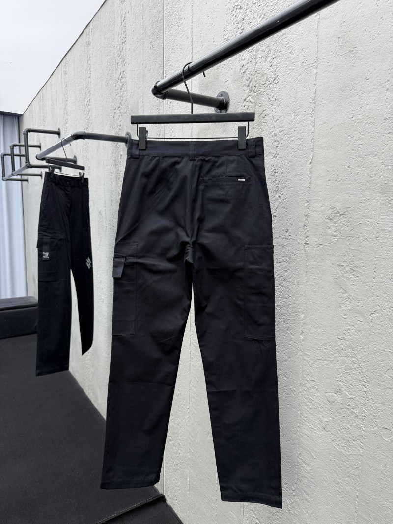 LV Solid Color Letter Embroidery Casual Workwear Pants 1 1