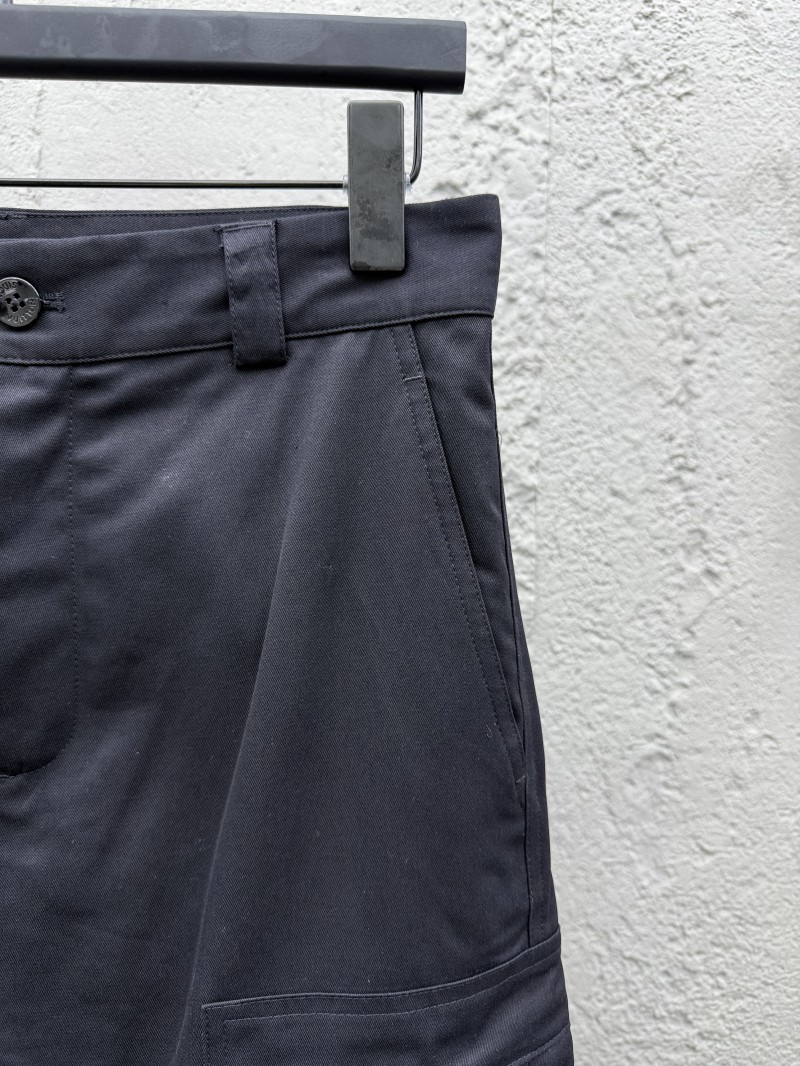 LV Solid Color Letter Embroidery Casual Workwear Pants 1 4