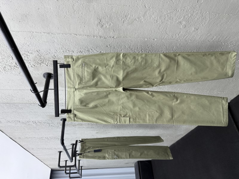 LV Solid Color Letter Embroidery Casual Workwear Pants 2 1