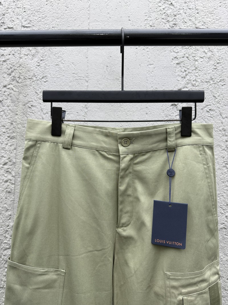 LV Solid Color Letter Embroidery Casual Workwear Pants 2 2