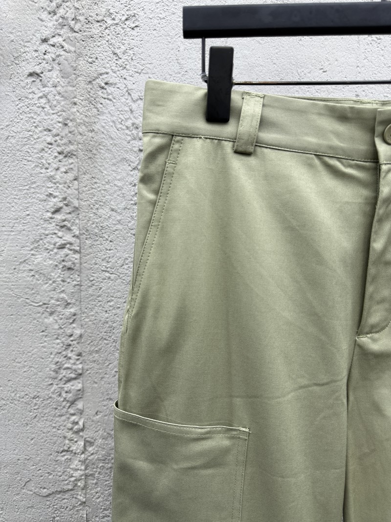 LV Solid Color Letter Embroidery Casual Workwear Pants 2 3