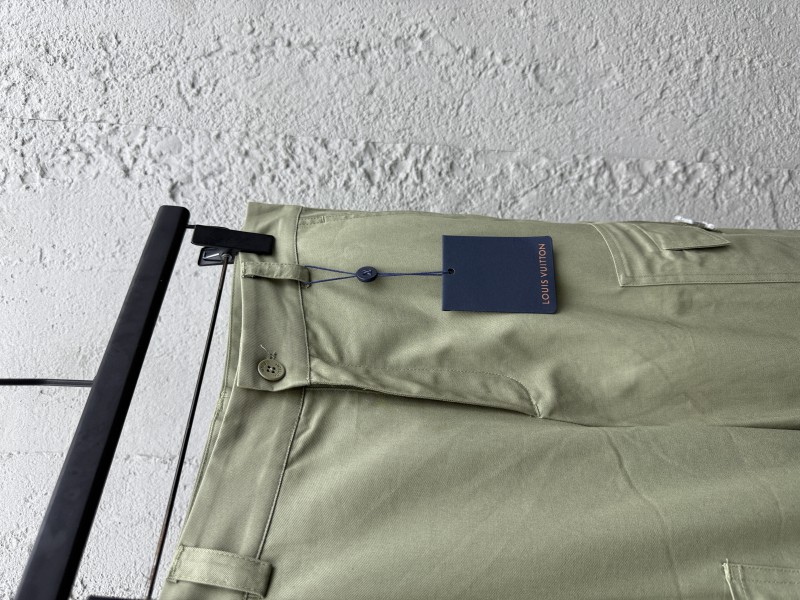 LV Solid Color Letter Embroidery Casual Workwear Pants 2 7