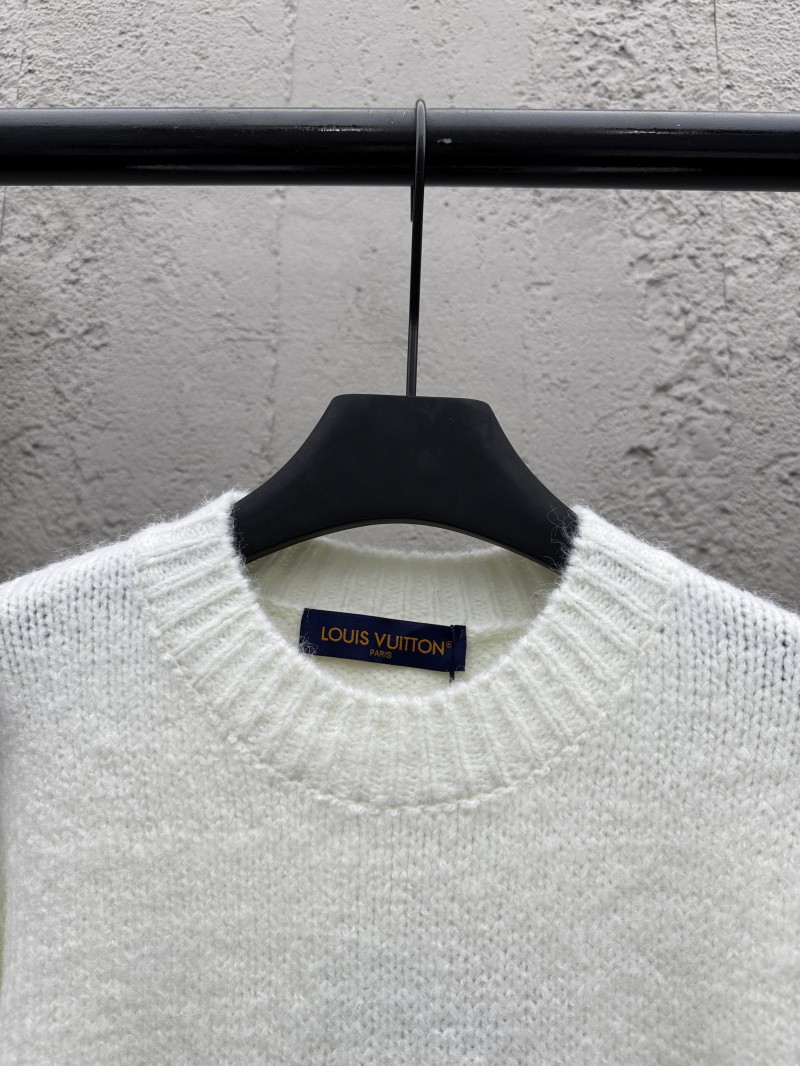 LV Embroidered Pearl Logo Knit Sweater 2
