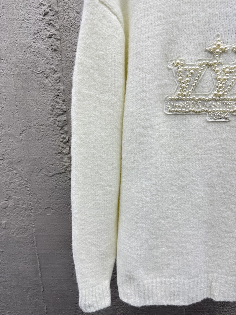 LV Embroidered Pearl Logo Knit Sweater 5