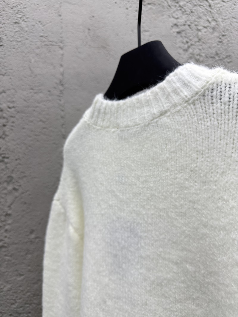 LV Embroidered Pearl Logo Knit Sweater 8
