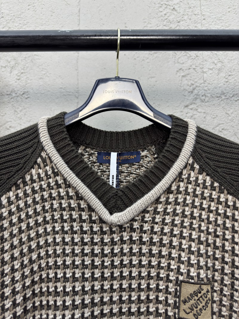 LV jacquard cotton knit vest 2