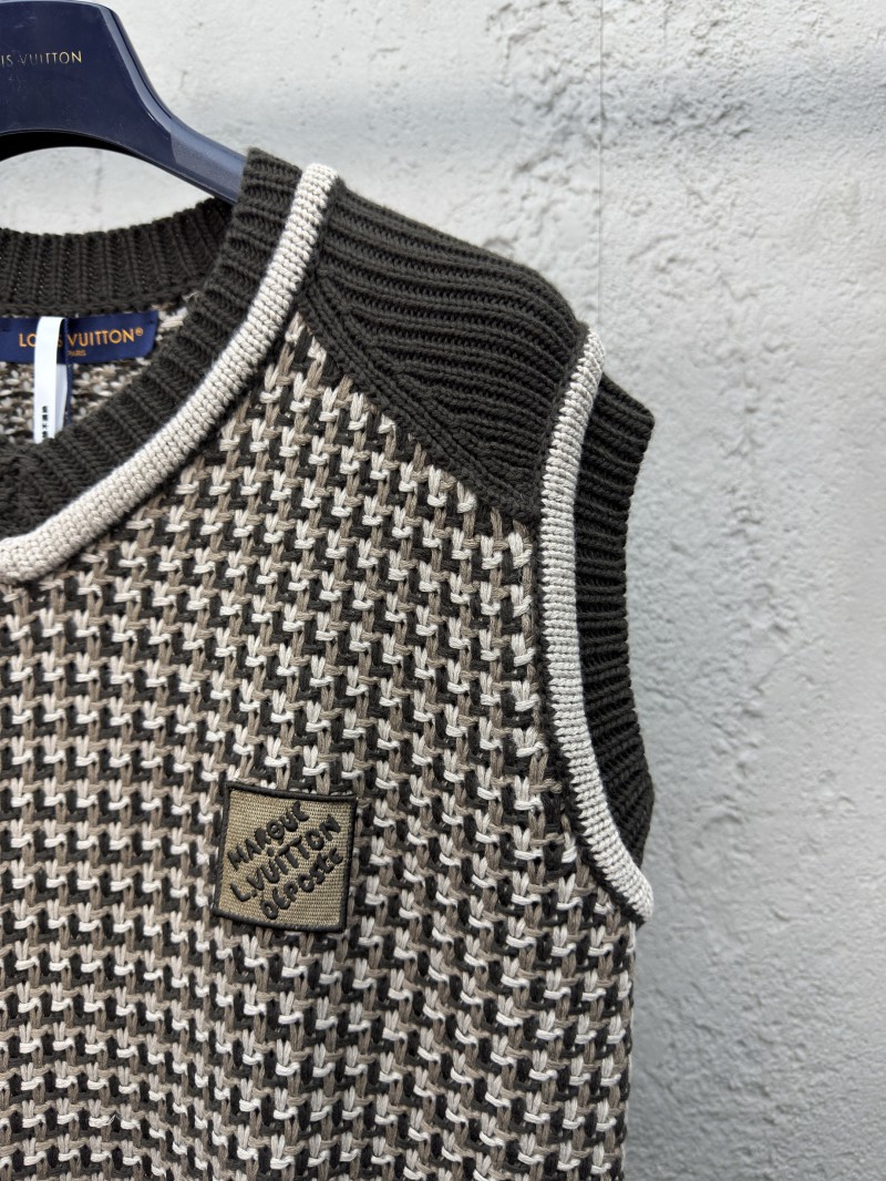 LV jacquard cotton knit vest 4