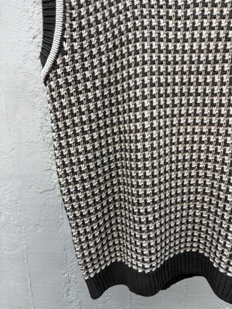 LV jacquard cotton knit vest 5