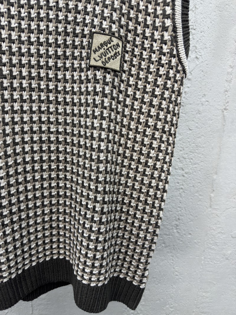 LV jacquard cotton knit vest 6