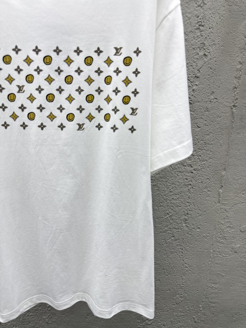 LV brand logo print round neck short sleeve T-shirt 6