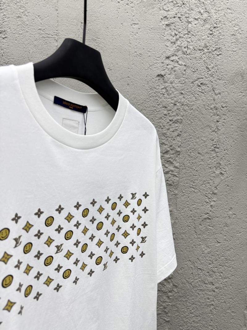 LV brand logo print round neck short sleeve T-shirt 7