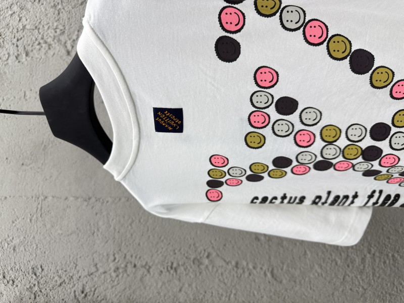 LV brand logo print round neck short sleeve T-shirt 8