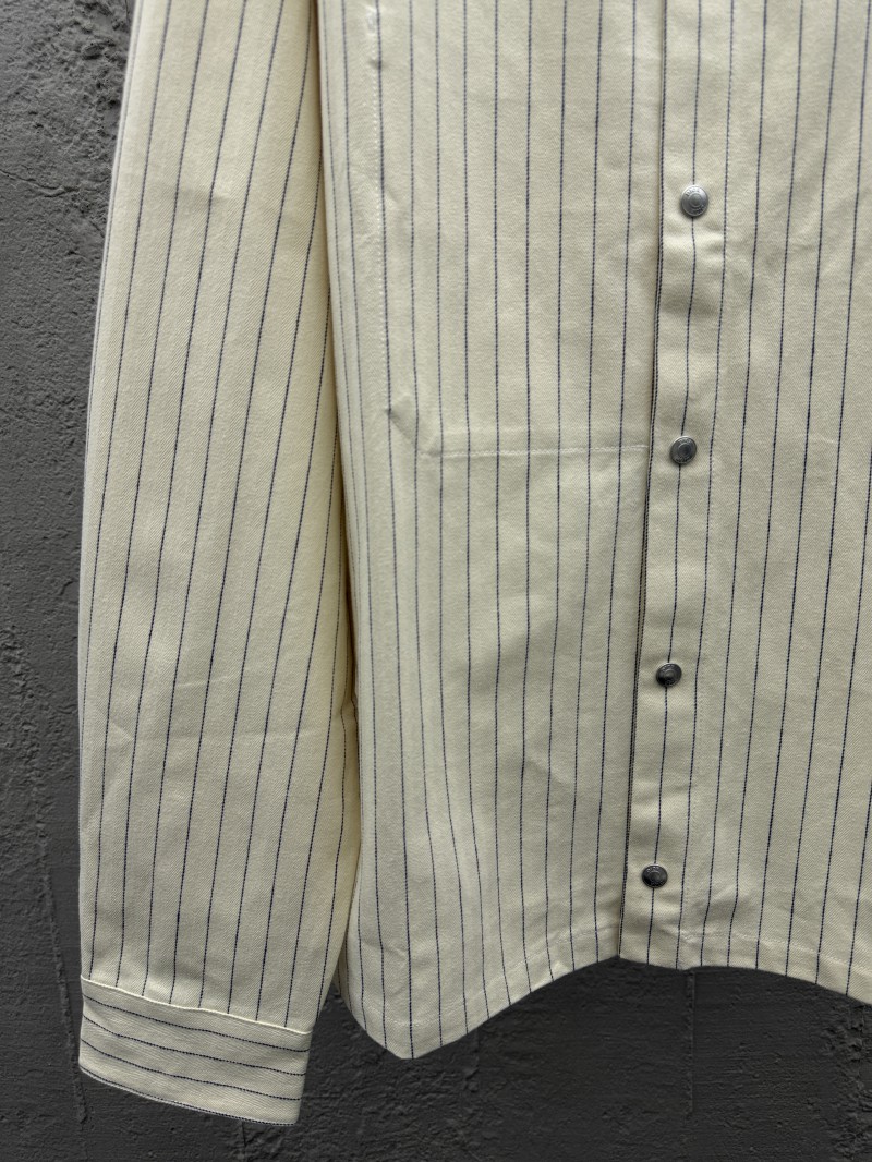 Dior herringbone striped embroidered shirt 5