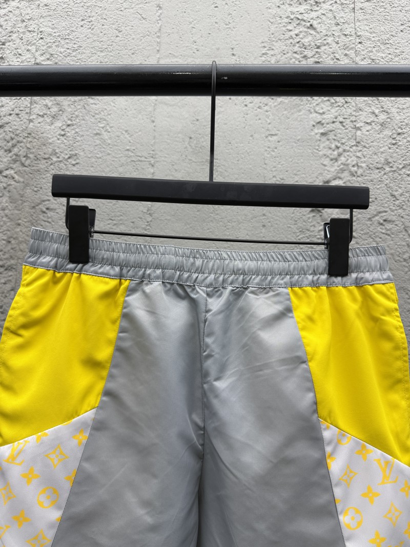 LV Printed Elastic Waistband Casual Shorts 2