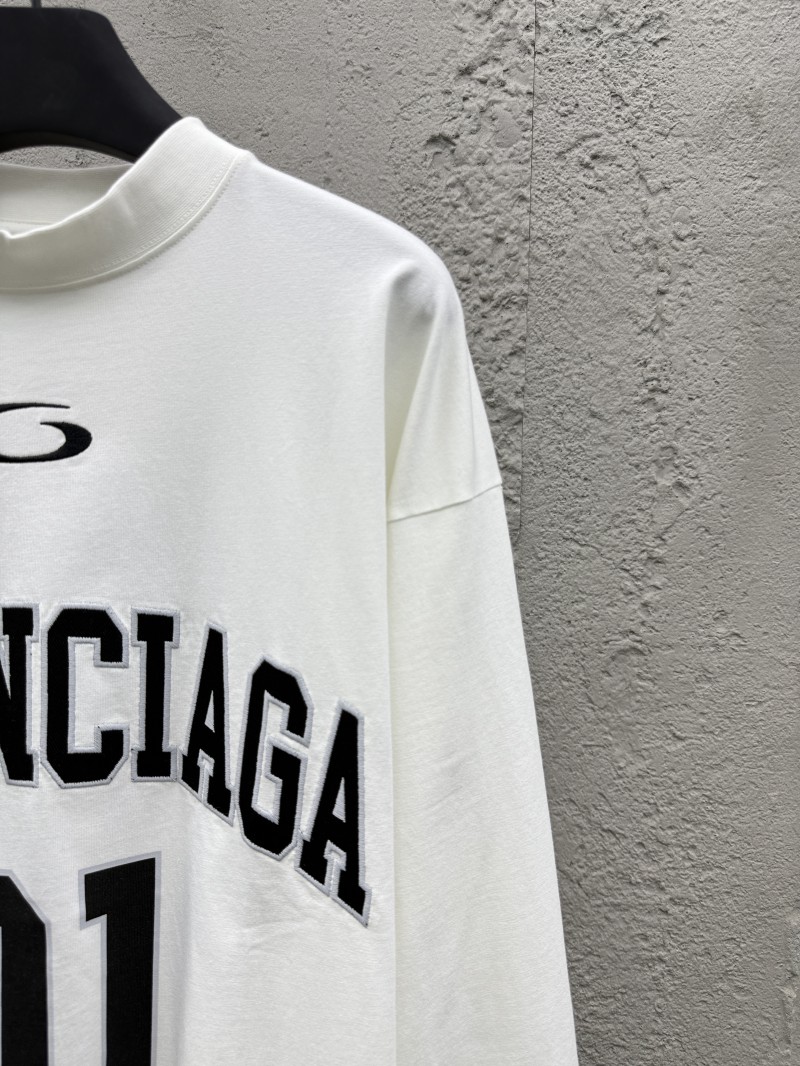 Balenciaga Basketball Series Letter Print Round Neck Long Sleeve 1 4