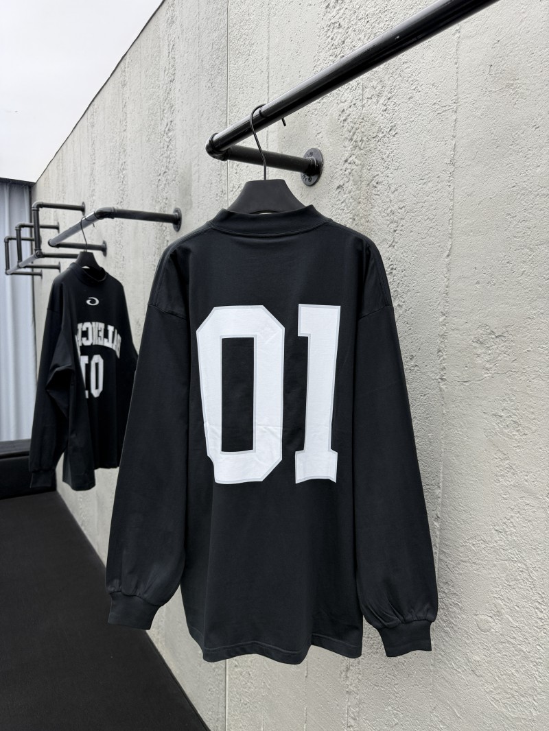 Balenciaga Basketball Series Letter Print Round Neck Long Sleeve 2 1