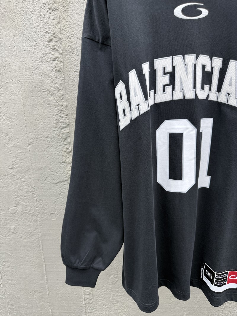 Balenciaga Basketball Series Letter Print Round Neck Long Sleeve 2 5