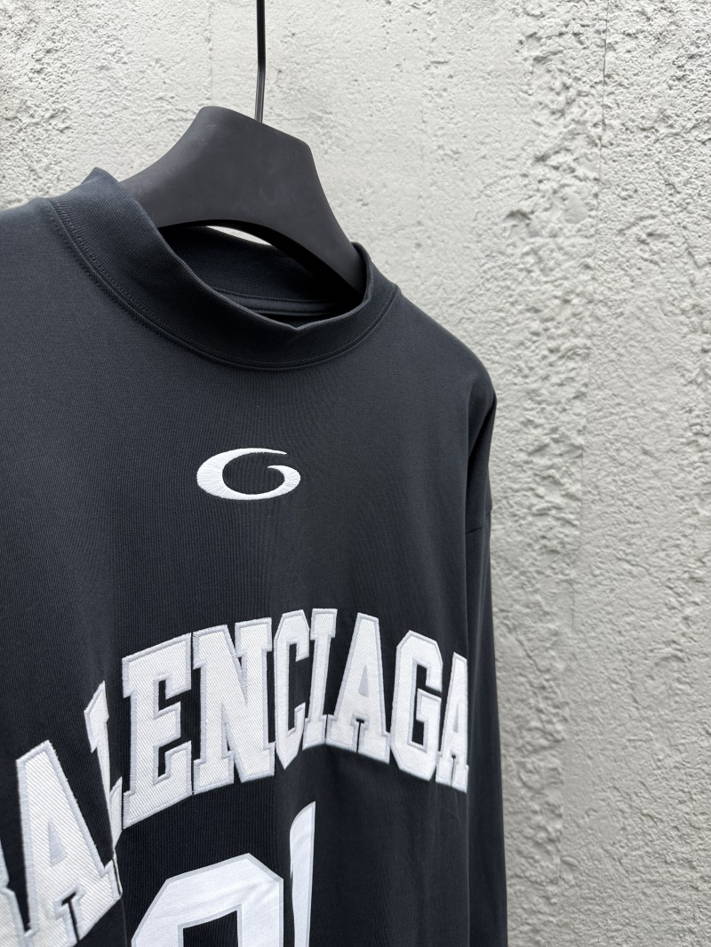 Balenciaga Basketball Series Letter Print Round Neck Long Sleeve 2 7