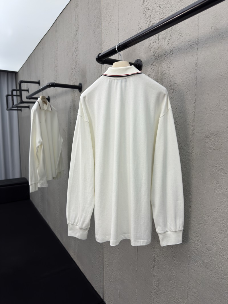 Miu Miu Collared Striped Polo Shirt 1