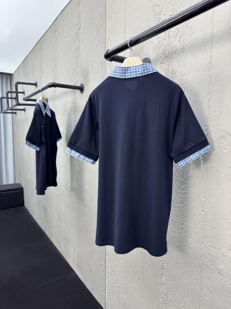 Miu Miu Checkered Logo Polo Shirt 1