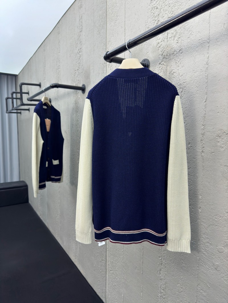 Miu Miu Wool Blend Patchwork Knitted Cardigan 1