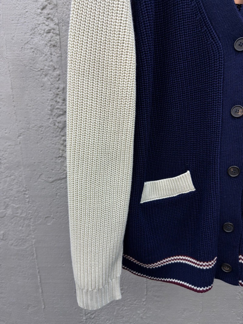 Miu Miu Wool Blend Patchwork Knitted Cardigan 5