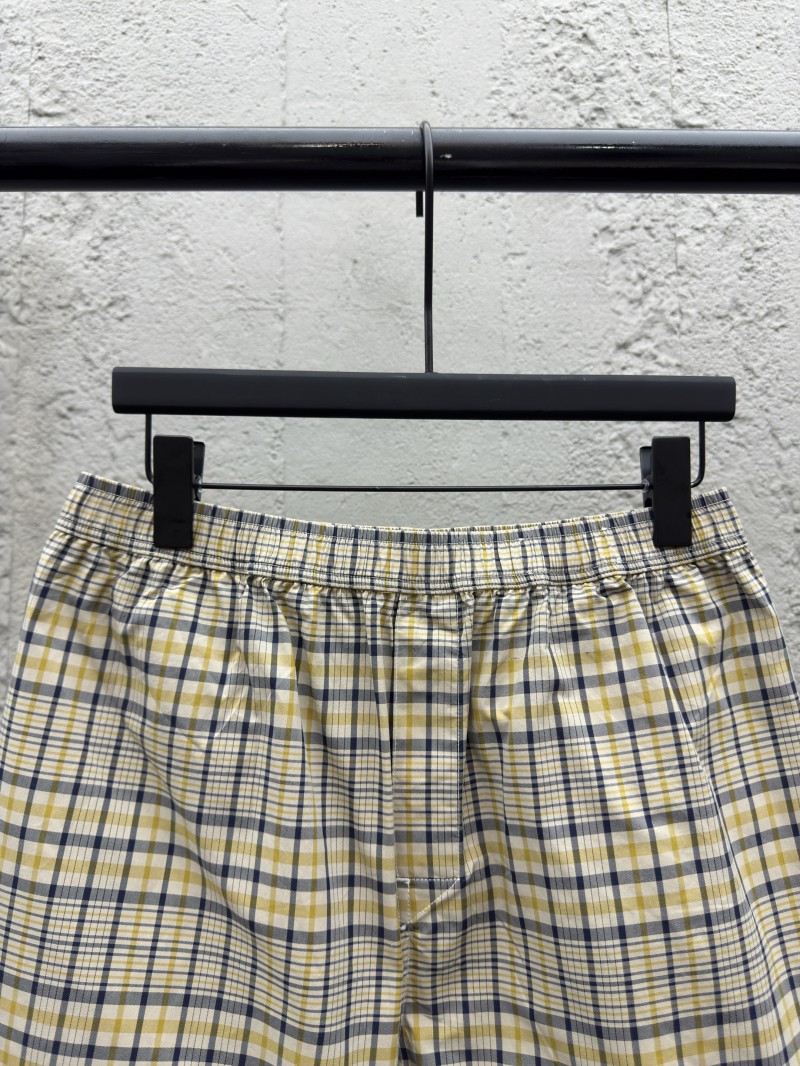Dior checkered pattern shorts 2