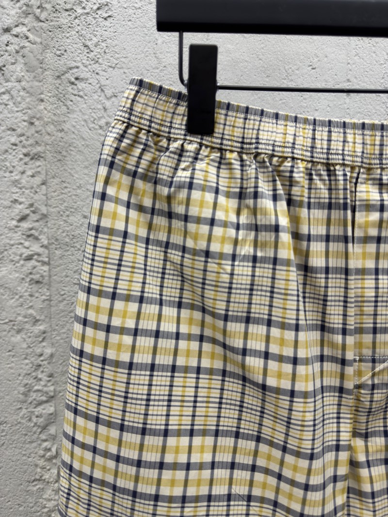 Dior checkered pattern shorts 3