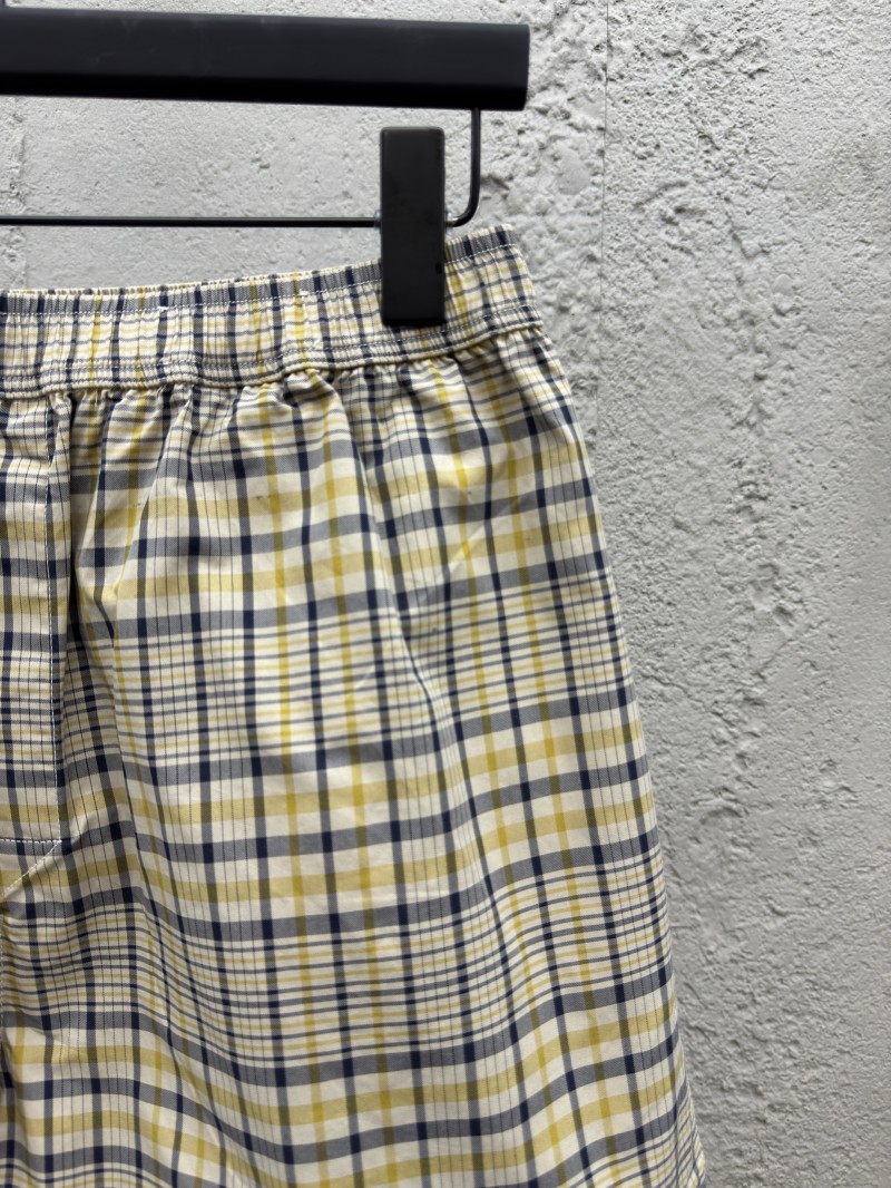 Dior checkered pattern shorts 4