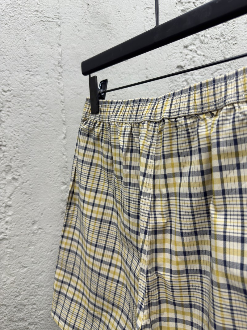 Dior checkered pattern shorts 8
