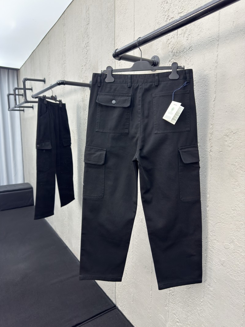 Prada Pocket Triangle Logo Trousers 1