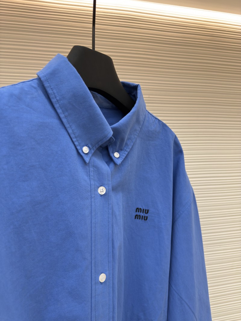 Miu Miu Poplin Textured Waist-Defining Jacket 7