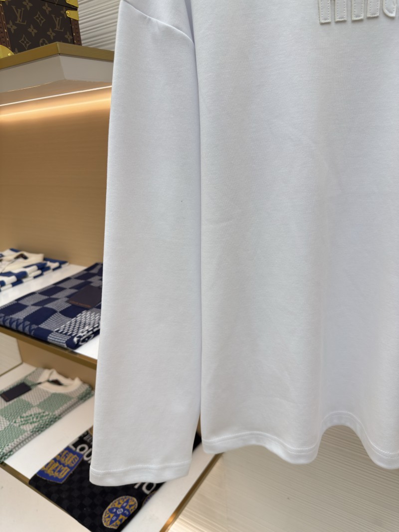 Miu Miu Embroidered Burnout Logo Long Sleeve 1 5