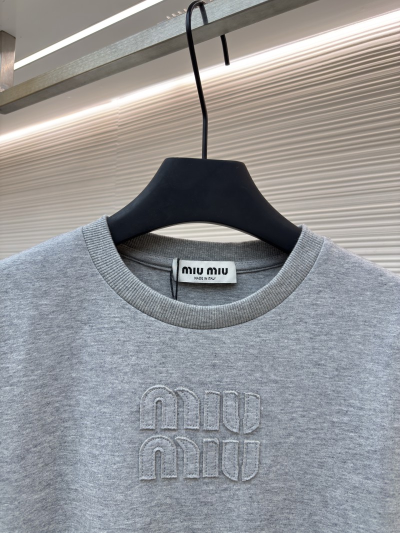 Miu Miu Embroidered Burnout Logo Long Sleeve 3 2