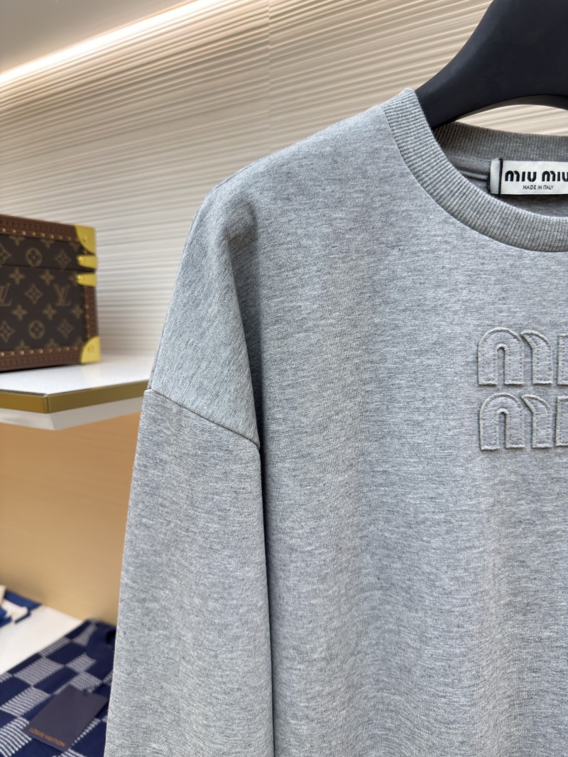 Miu Miu Embroidered Burnout Logo Long Sleeve 3 3