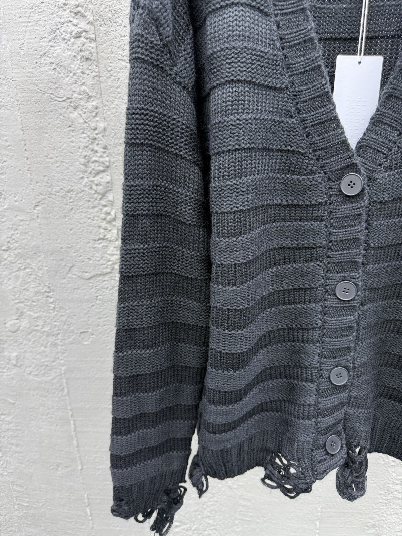 Maison Margiela Wool Blend Destroyed Cardigan 5