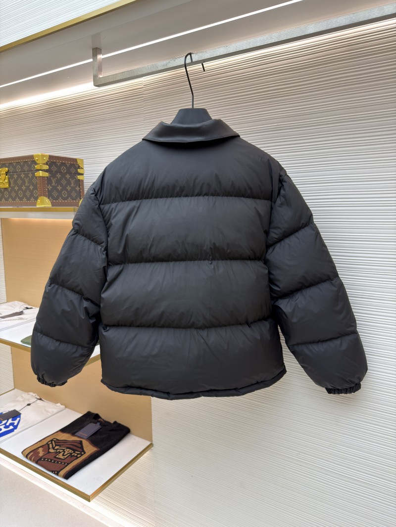 Miu Miu Printed Leather Collar Down Jacket 1