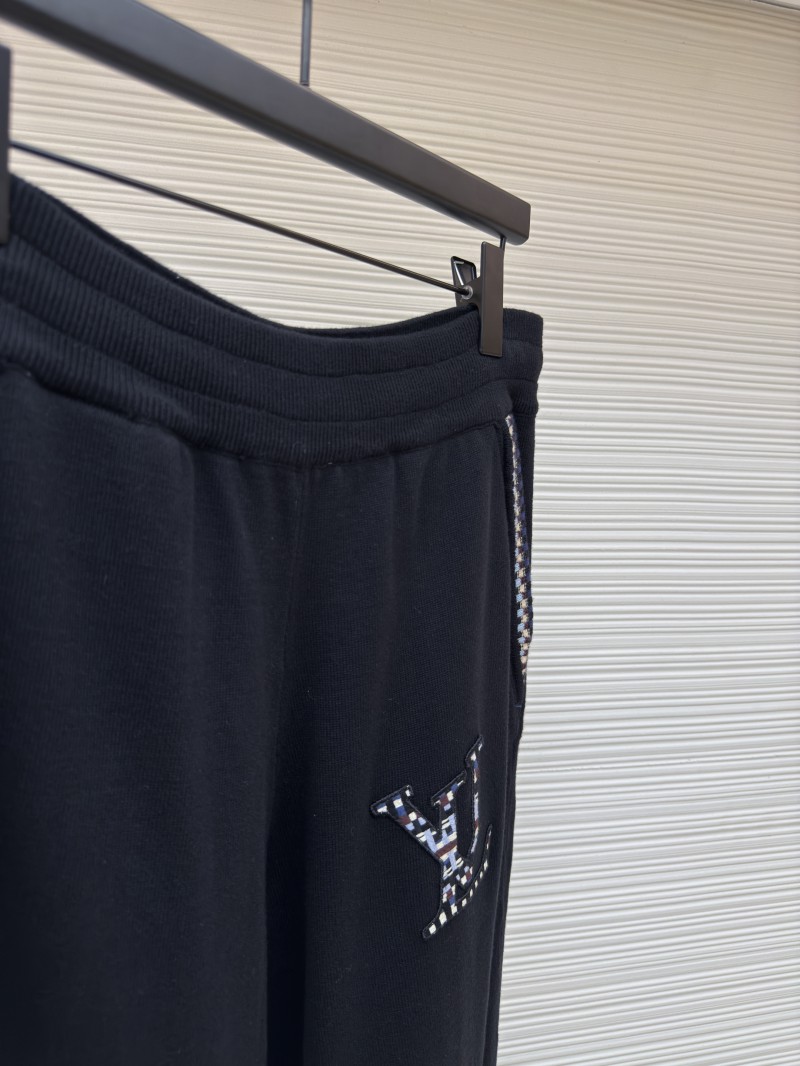 LV Letter Print Elastic Waist Knit Sweatpants 7
