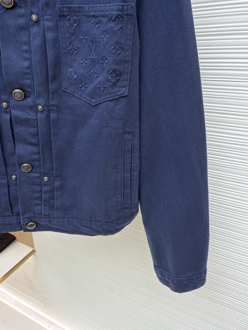 LV Dyed Embossed Denim Jacket 6