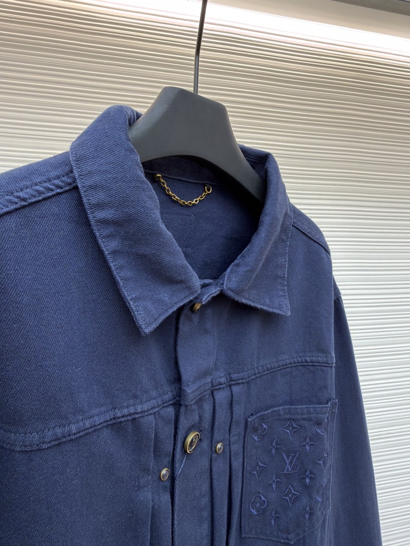 LV Dyed Embossed Denim Jacket 7