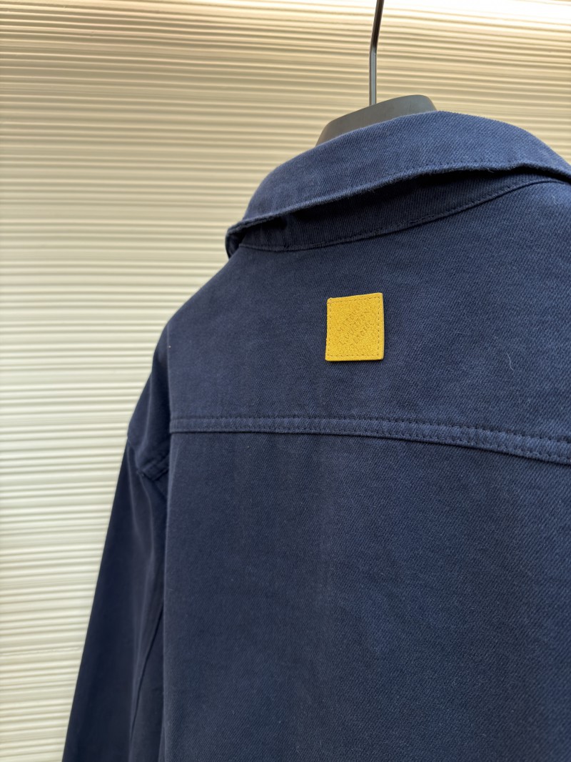 LV Dyed Embossed Denim Jacket 8
