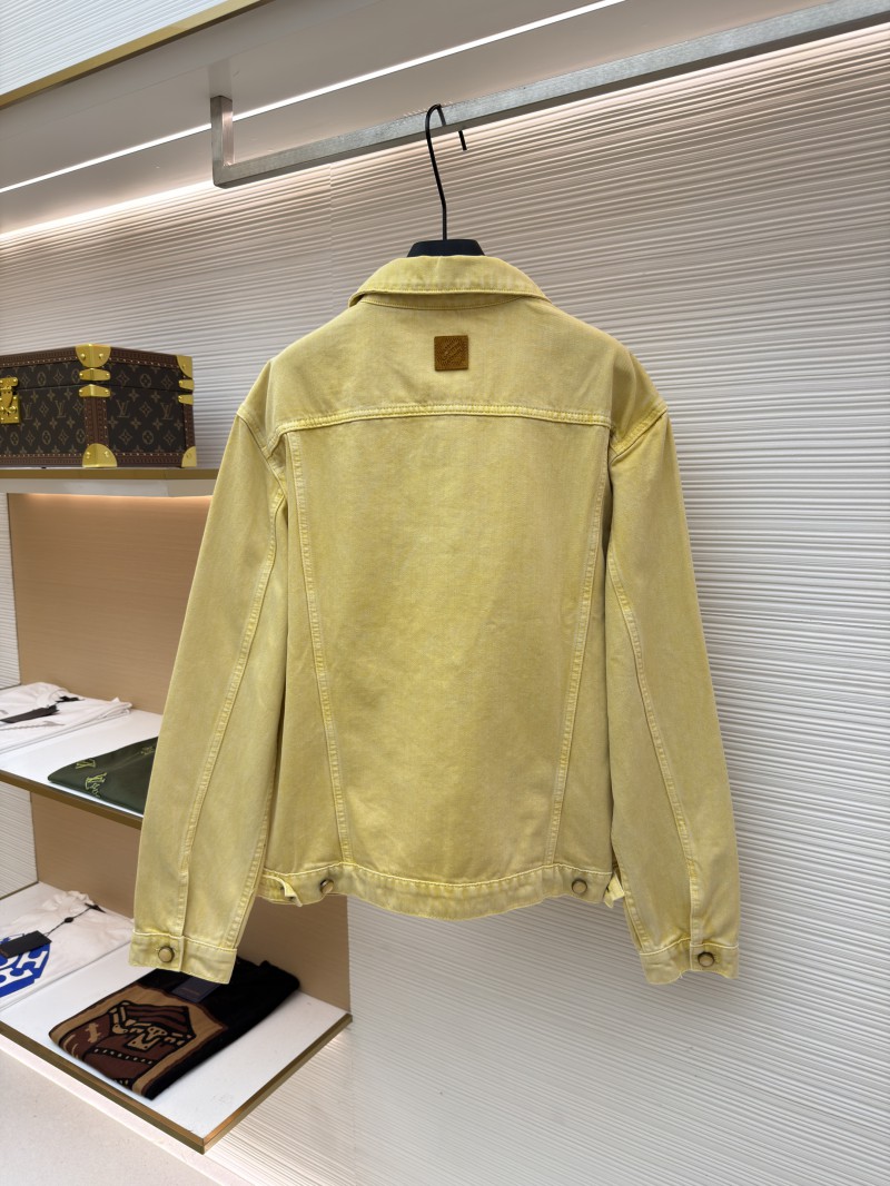 LV Dyed Embossed Denim Jacket Coat 1