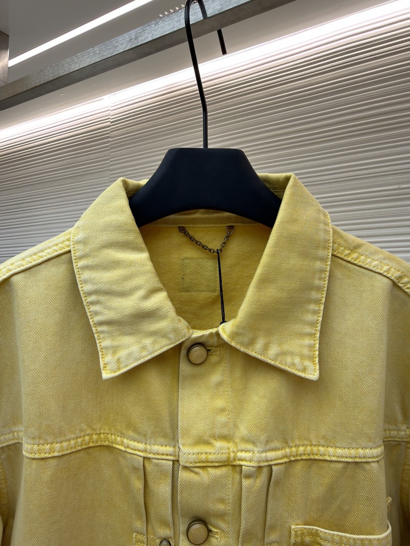 LV Dyed Embossed Denim Jacket Coat 2