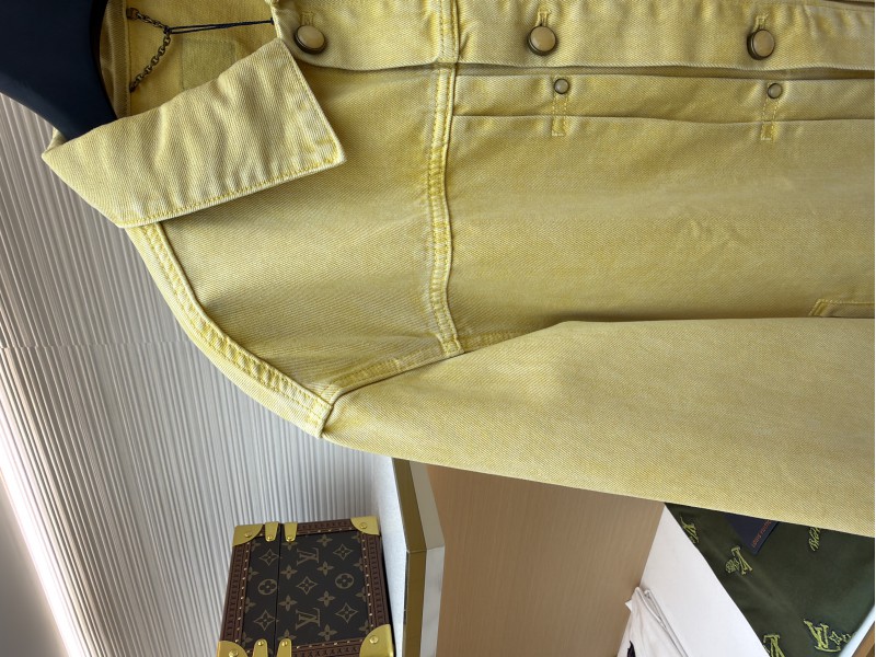 LV Dyed Embossed Denim Jacket Coat 3