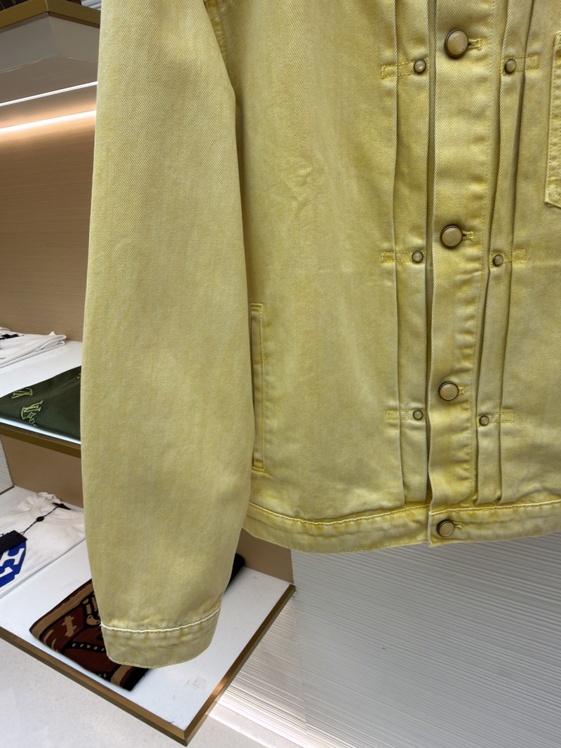 LV Dyed Embossed Denim Jacket Coat 5