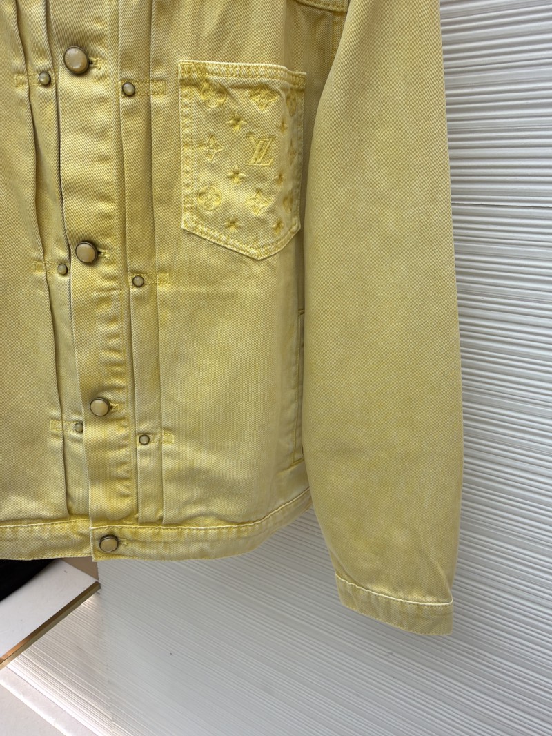 LV Dyed Embossed Denim Jacket Coat 6